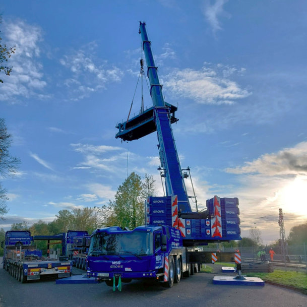 MSG Krandienst’s new Grove GMK6400-1 aces its first job